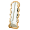 wave full-length mirror, European floor mirror, Korean style cream, ins-style dressing fitting mirror, special  Size 160x60cm
