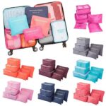 6pcs Set Travel Storage Bag Suitcase Packing set Portable Luggage Organizer