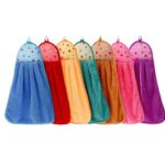 Hand Towel Coral Velvet Bathroom Supplies Soft Absorbent Cloth Dishcloths Hanging Cloth Kitchen Accessories 10pcs