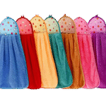 Hand Towel Coral Velvet Bathroom Supplies Soft Absorbent Cloth Dishcloths Hanging Cloth Kitchen Accessories 10pcs