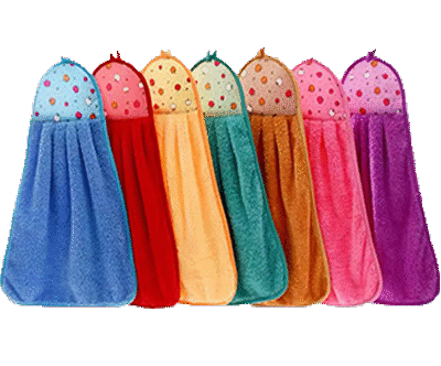 Hand Towel Coral Velvet Bathroom Supplies Soft Absorbent Cloth Dishcloths Hanging Cloth Kitchen Accessories 10pcs