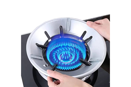 Gas Stove Windproof Shield Windproof Ring Stainless Steel Gas Picnic Cookers Outdoor Wind Deflectors Stove Windshield